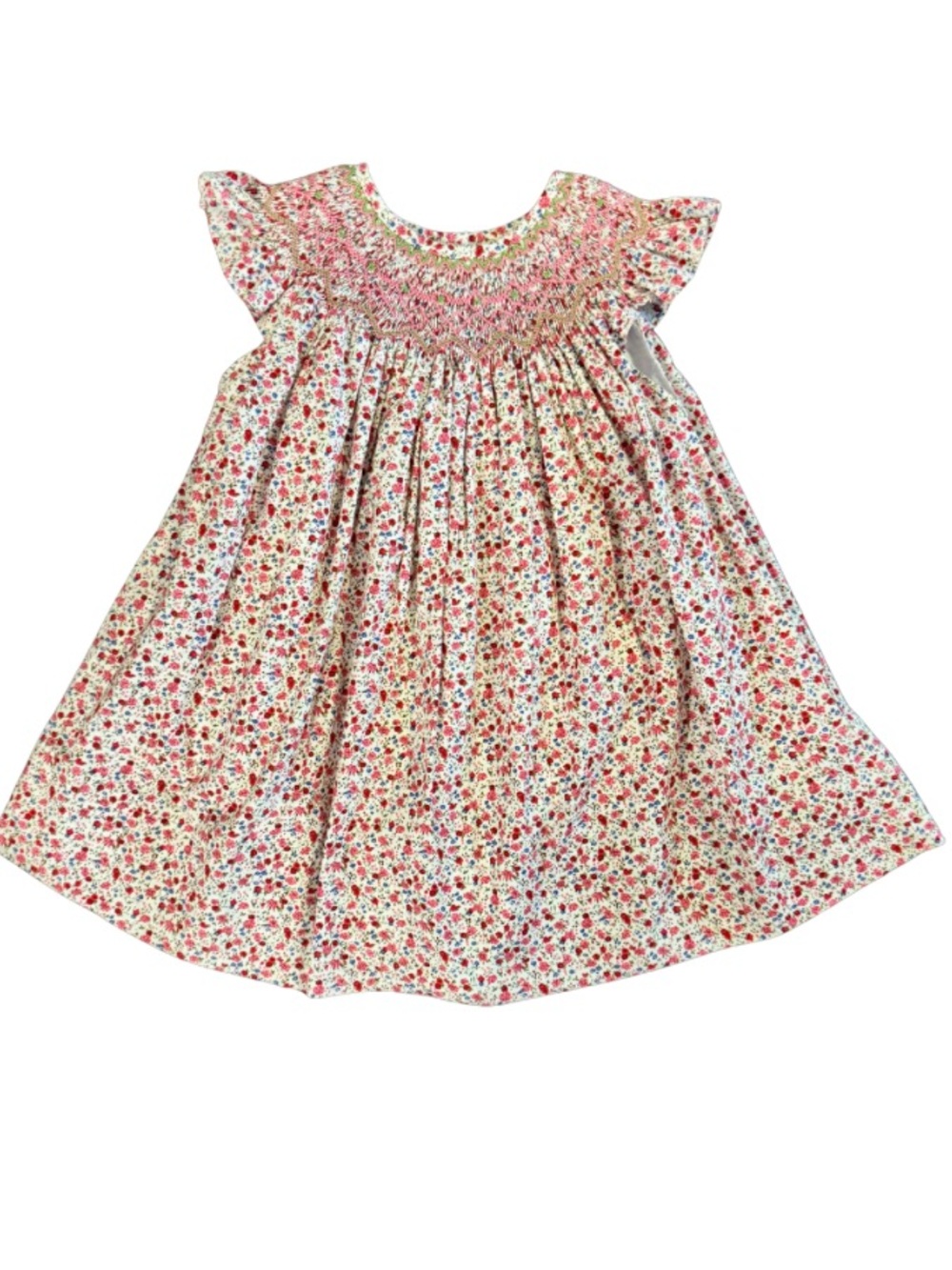 Cecil & Lou Hand Smocked Floral Bishop Dress Girls 3T 🌸✨